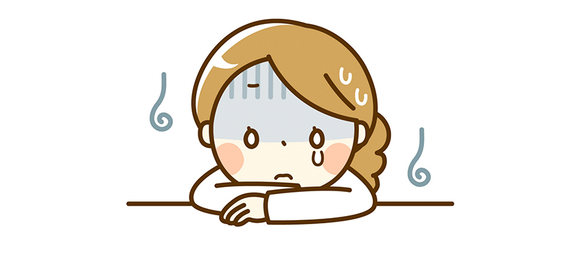 泣いて落ち込んでいる理学療法士の女性