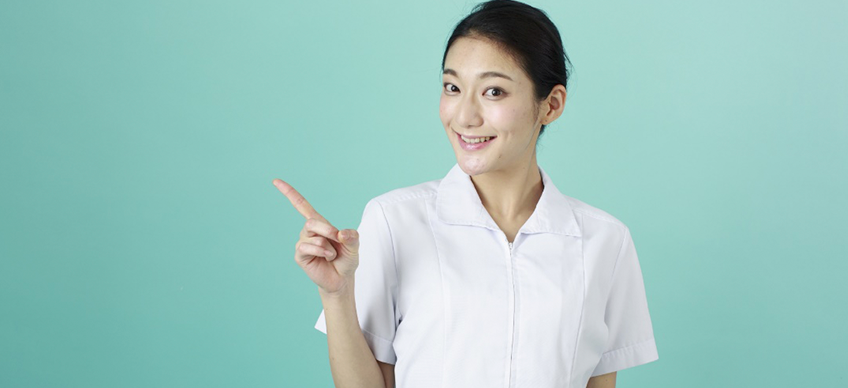 女性がポイントを紹介
