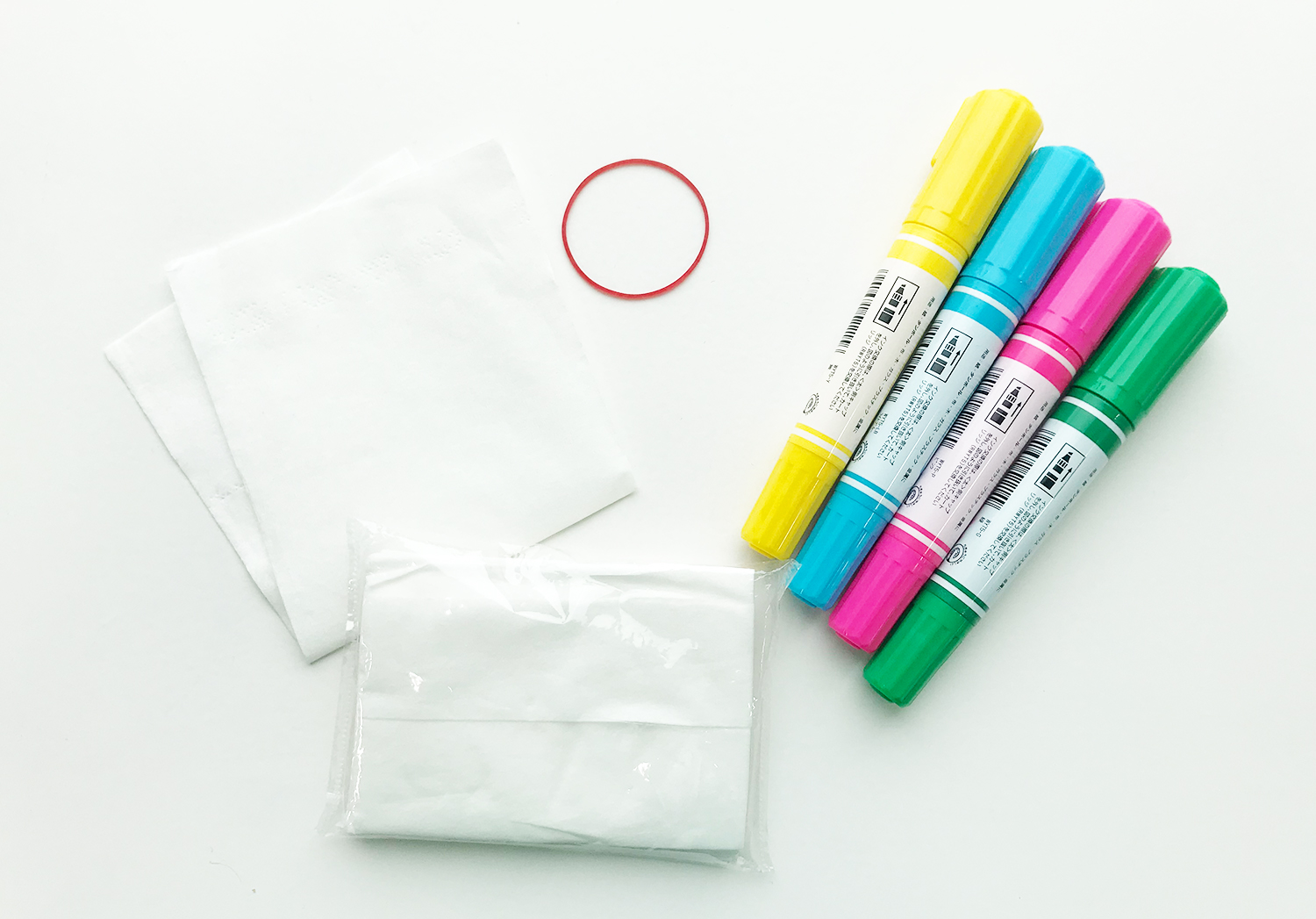 ー製作アイデアー絵具不要 にじみ絵ヨーヨー Lalaほいく ららほいく