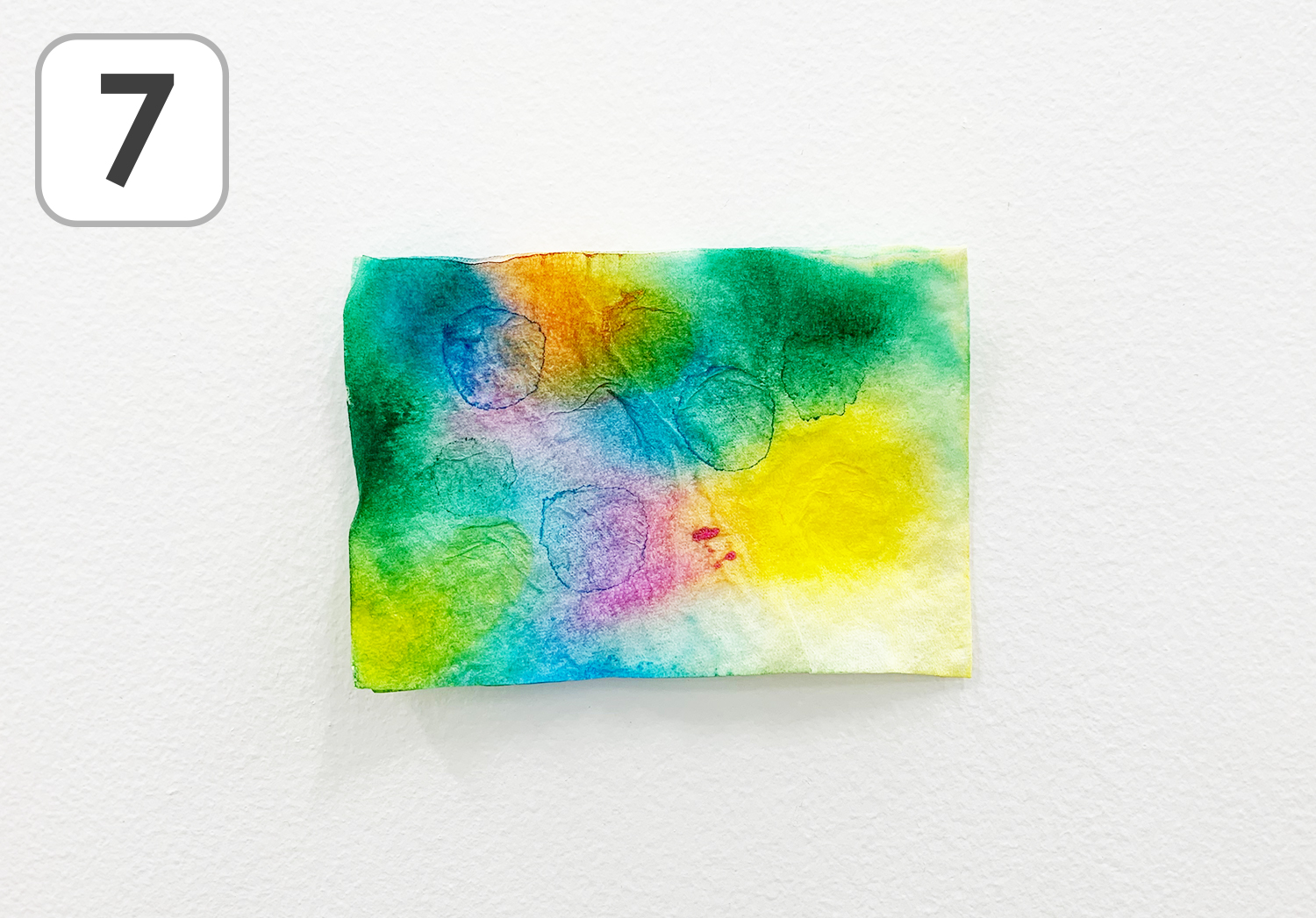 ー製作アイデアー絵具不要 にじみ絵ヨーヨー Lalaほいく ららほいく