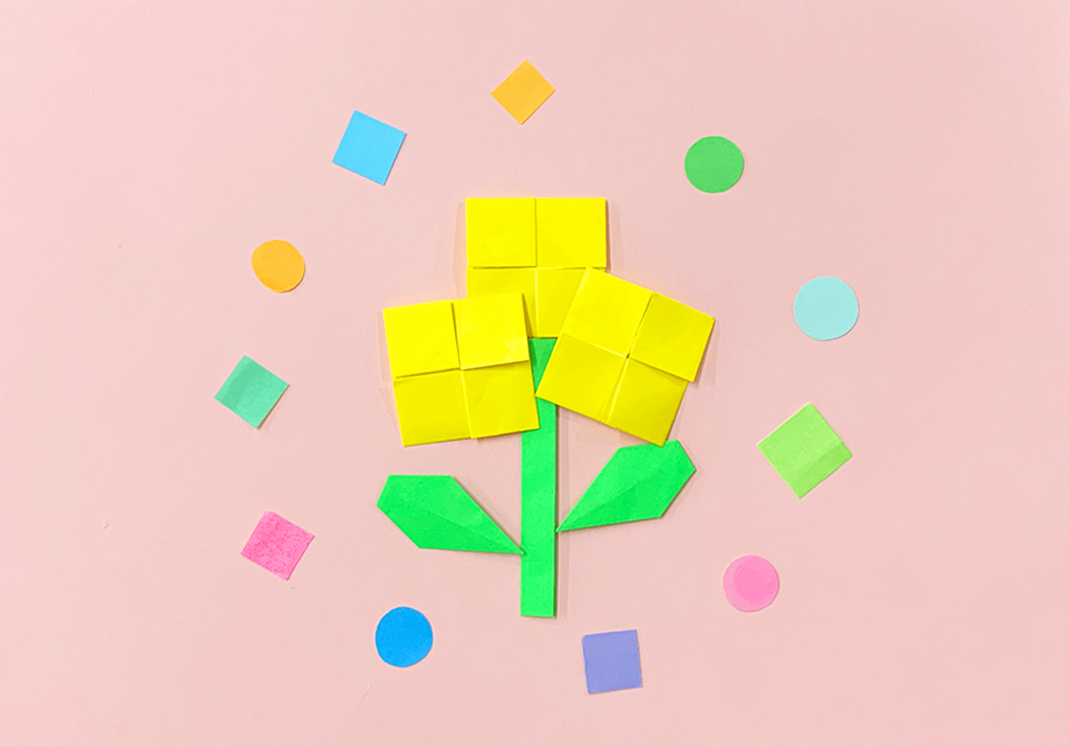 菜の花のおりがみ