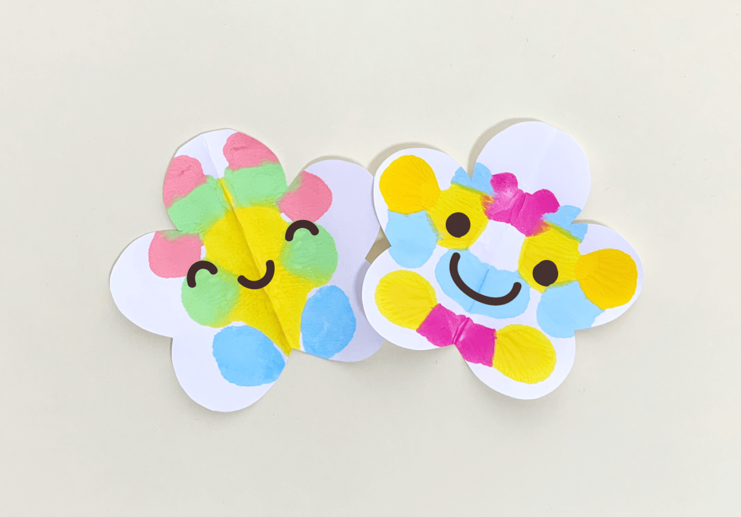 デカルコマニーの花