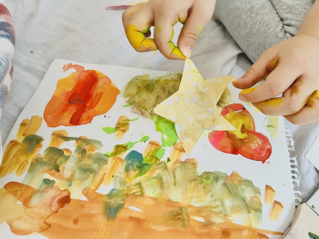 コラージュの様子