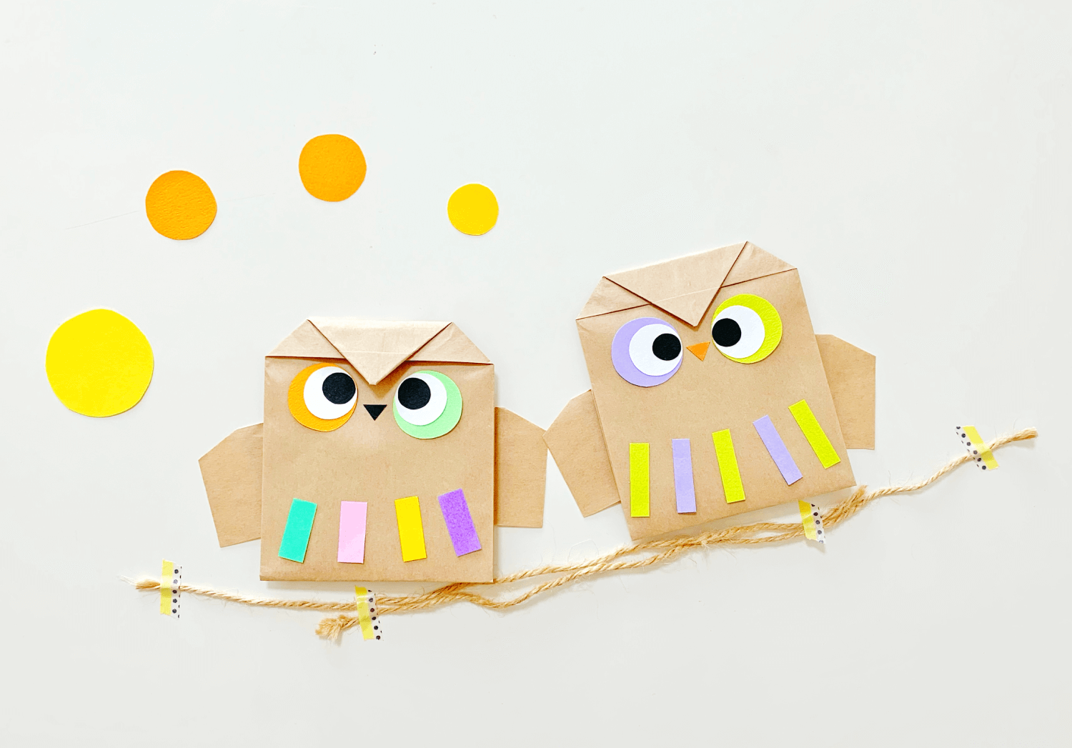 封筒で作るフクロウ