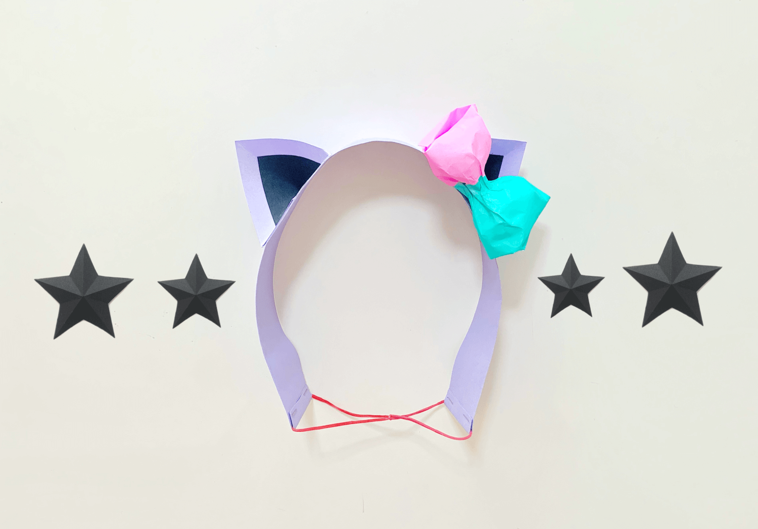 ネコ耳のヘアバンド
